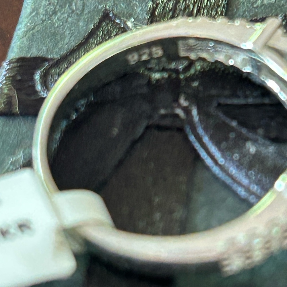 Sterling Silver 925 Ring with Cubic Zirconia size 7.5 - Picture 8 of 8